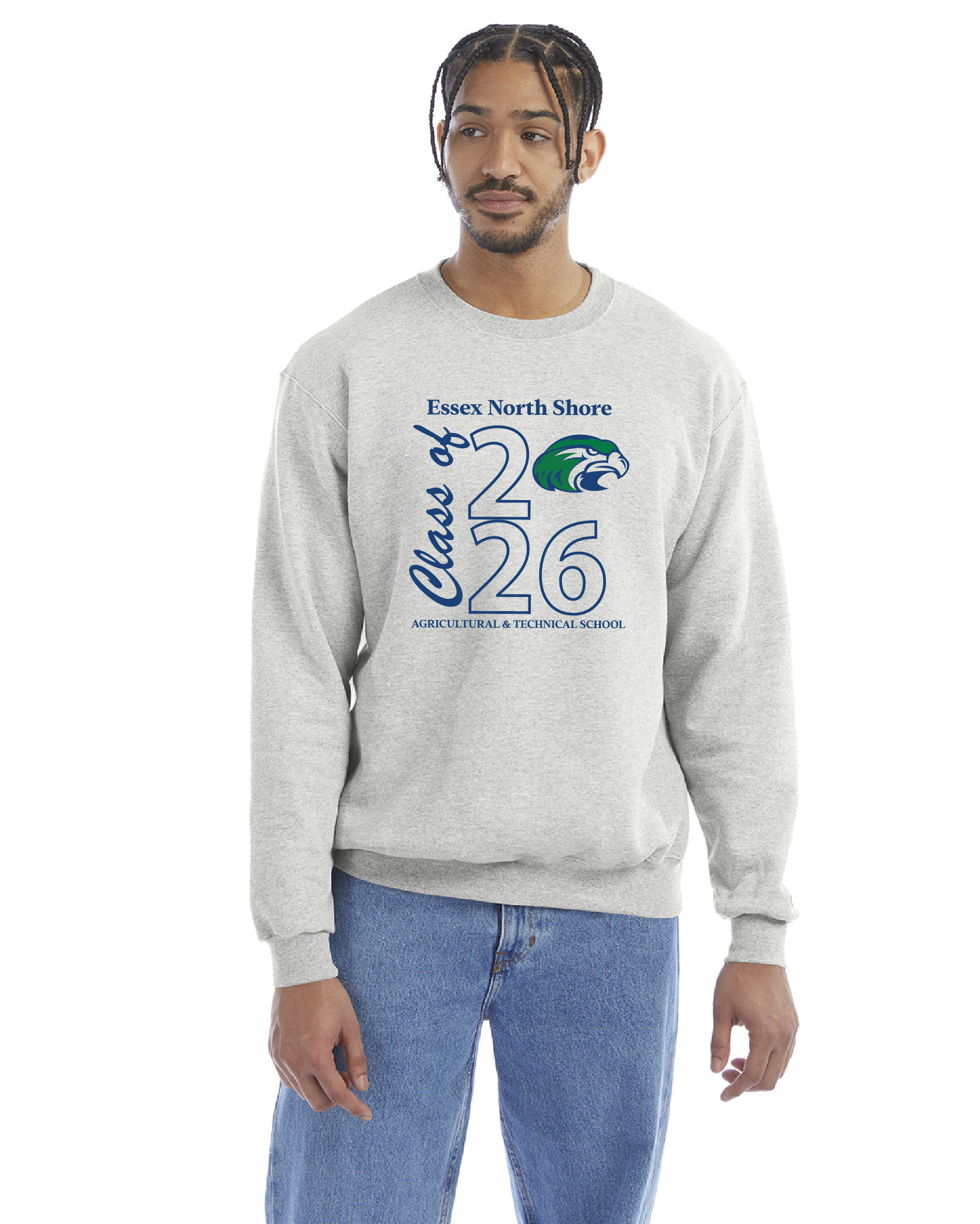 Essex North Shore PTO CLASS OF 2026 Adult PowerblendÂ® Pullover Hooded Sweatshirt.