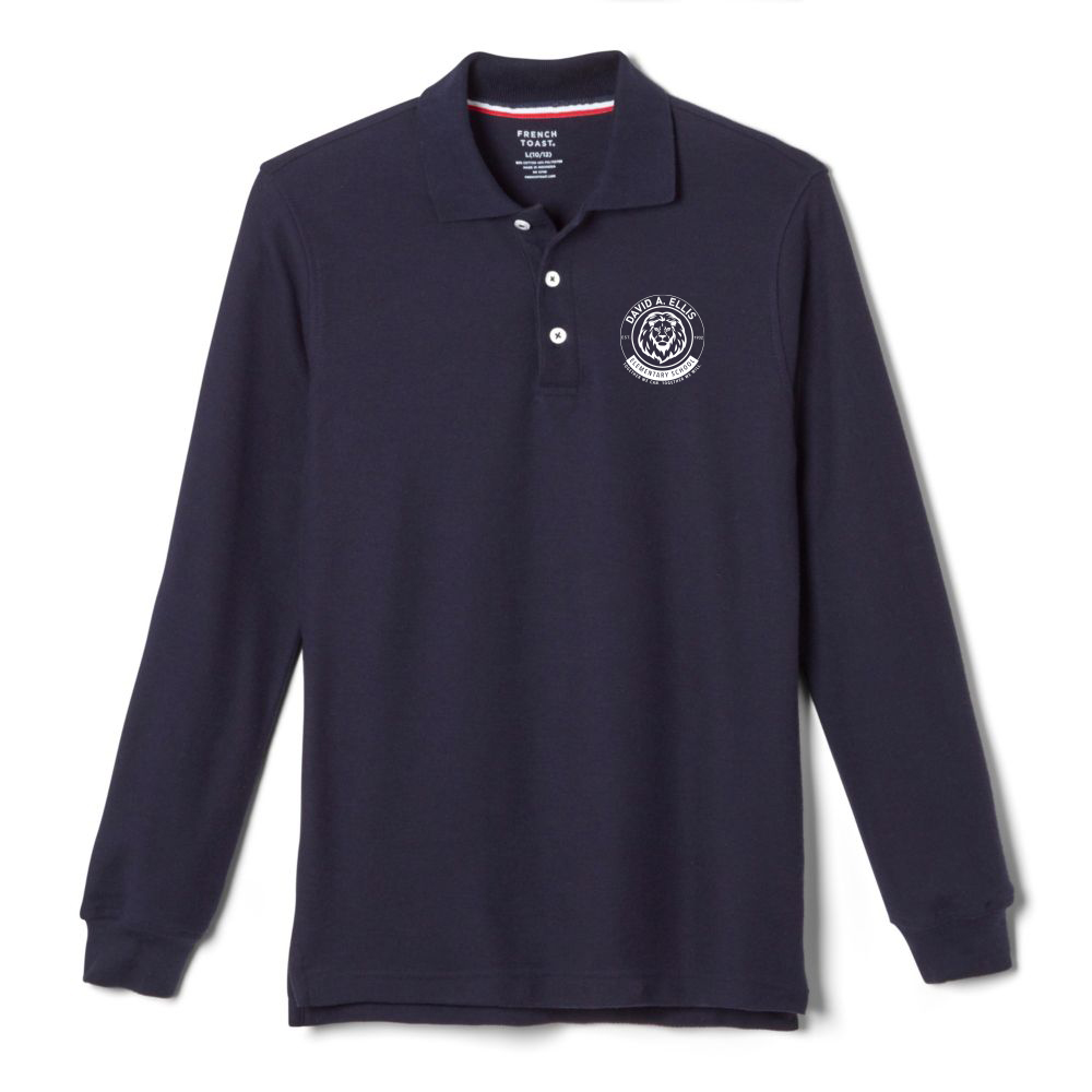 David A. Ellis School Youth Long Sleeve Polo