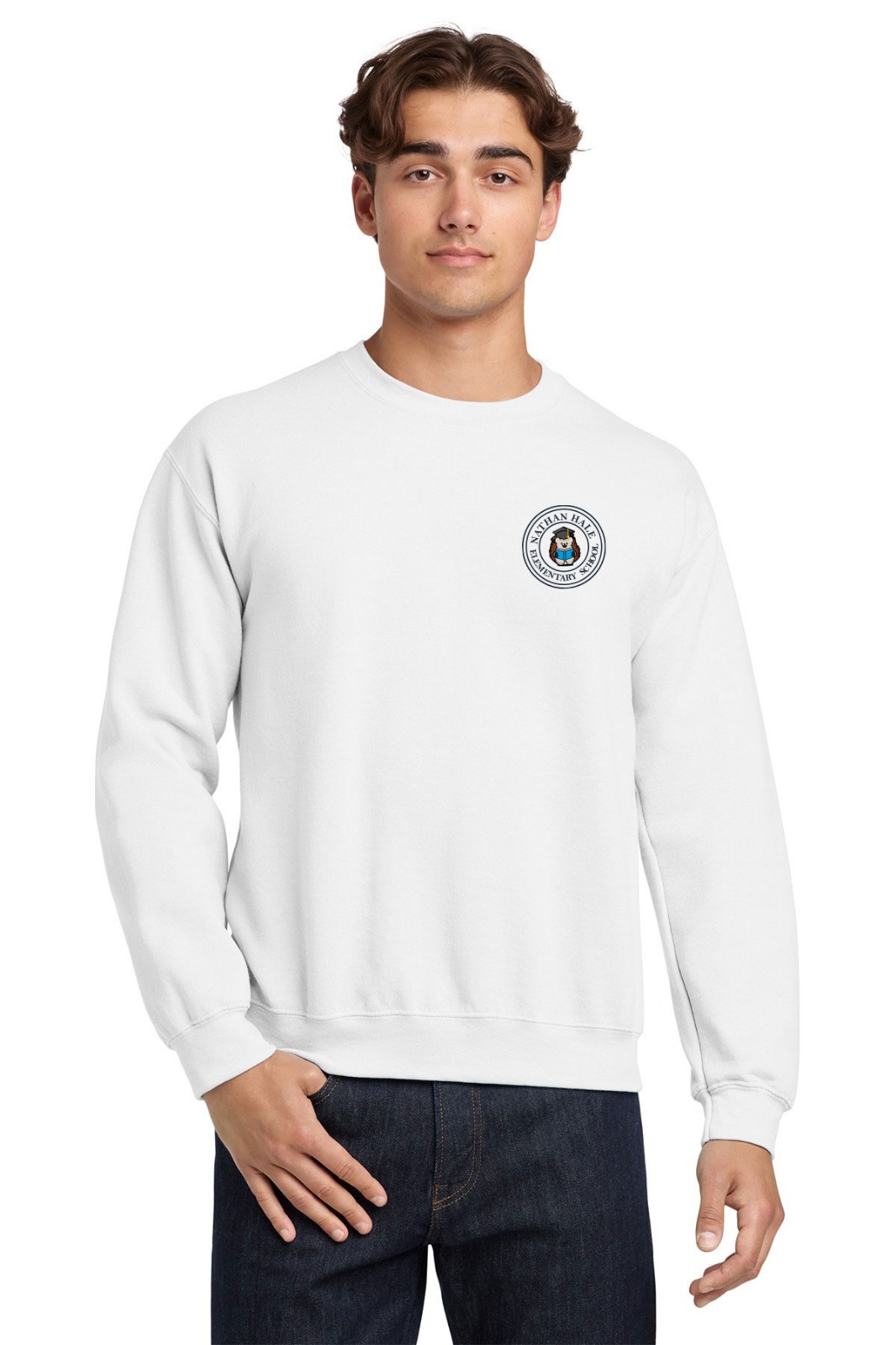 Nathan Hale School Heavy Blend™ Fleece Crew