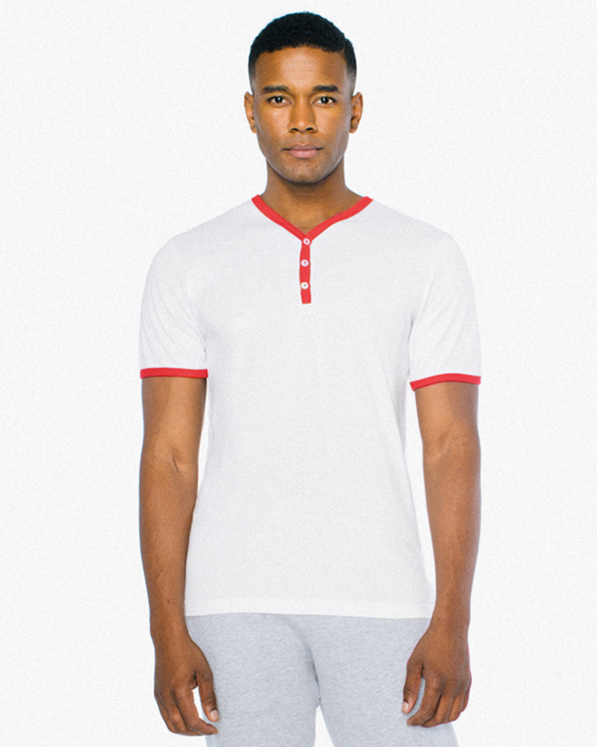 American Apparel Unisex Tri-Blend Short Sleeve Deep V-Neck