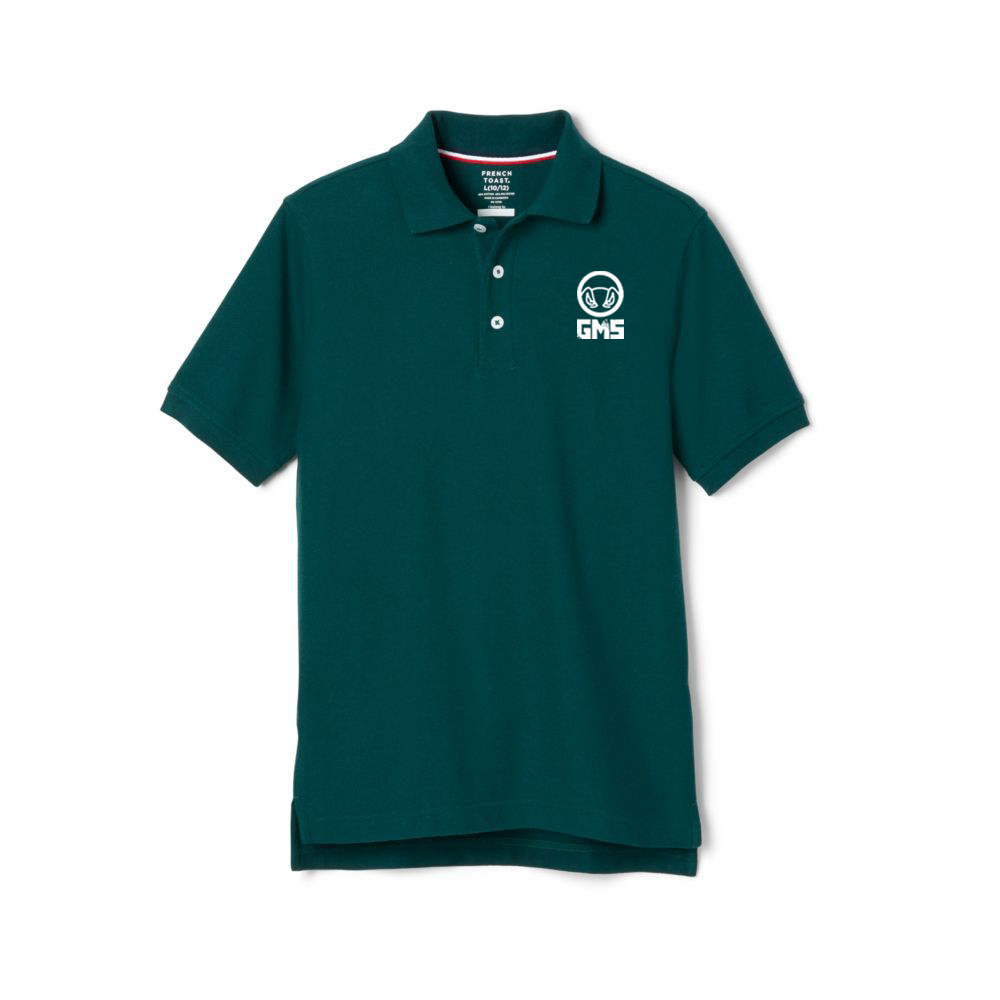Garfield Middle School Adult Unisex Short Sleeve Polo