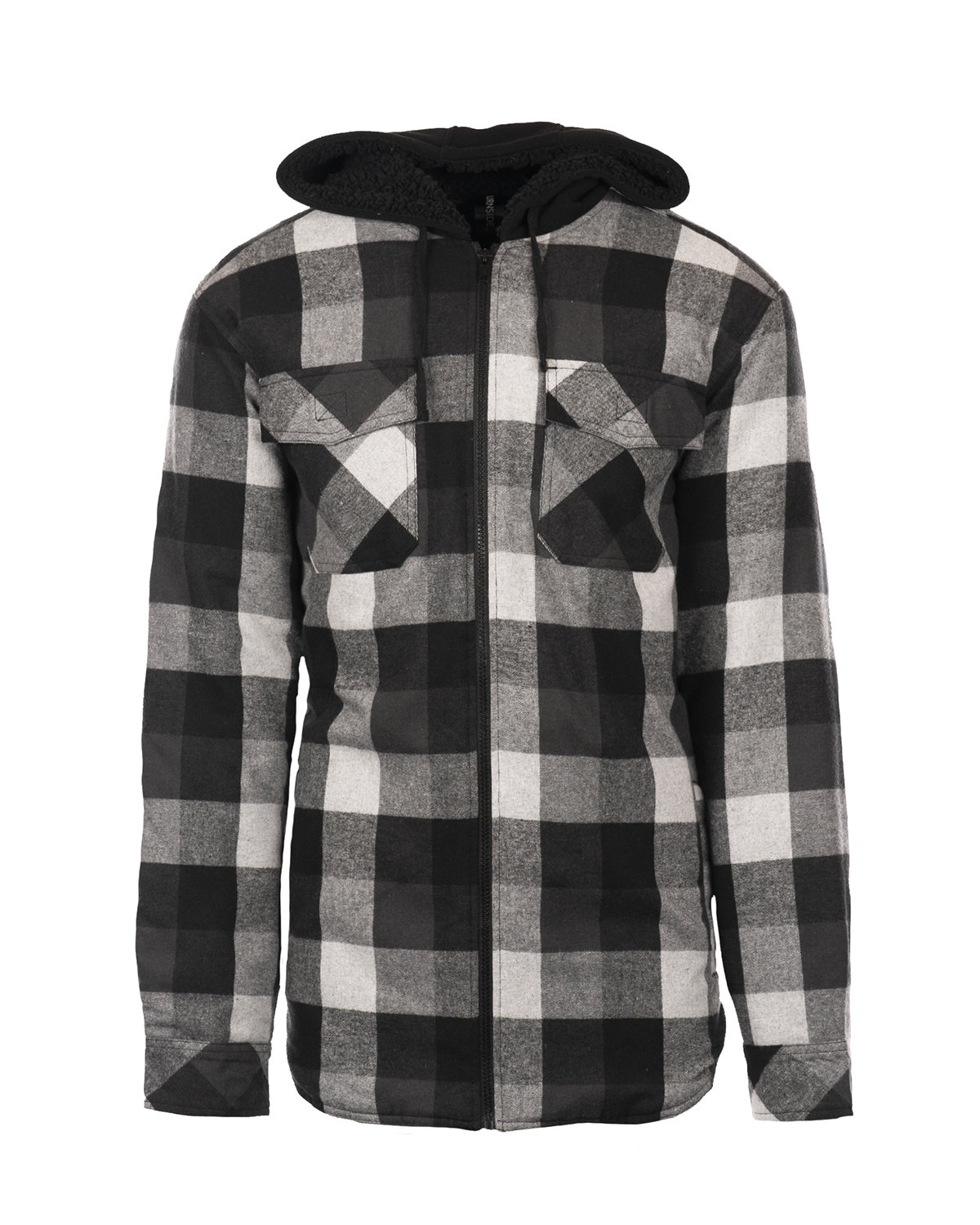 [AB] Burnside Men's Hooded Flannel Jacket