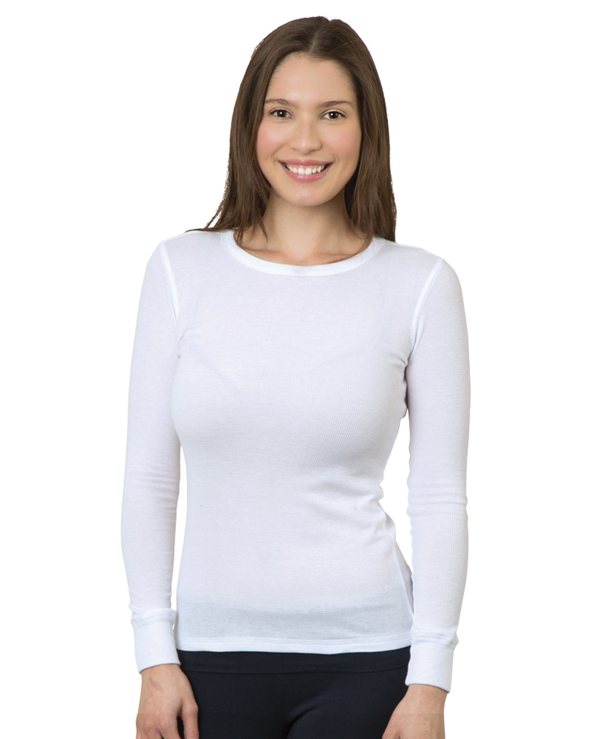 [AB] Bayside Ladies' USA Made Long-Sleeve Thermal Shirt