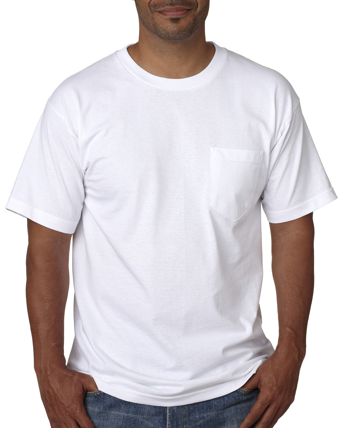 BA5070 Bayside Adult Short-Sleeve T-Shirt with Pocket