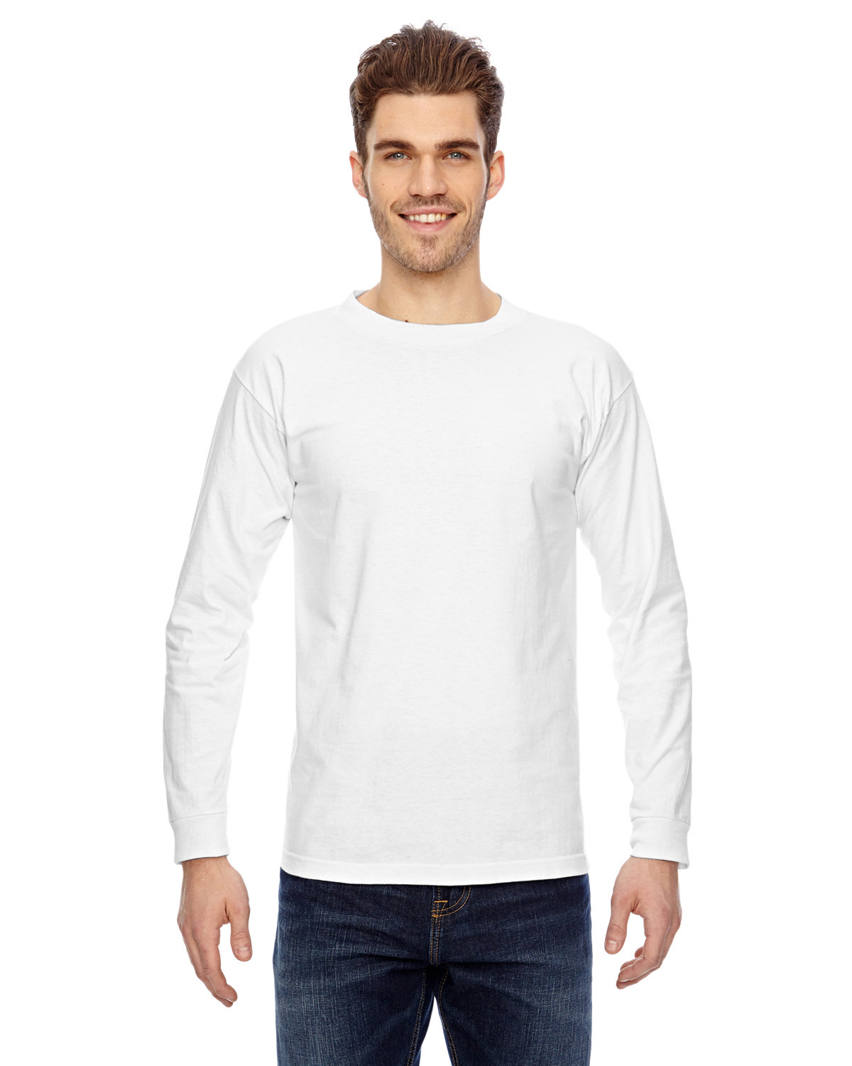 [AB] Bayside Unisex USA Made Heavyweight Long-Sleeve T-Shirt