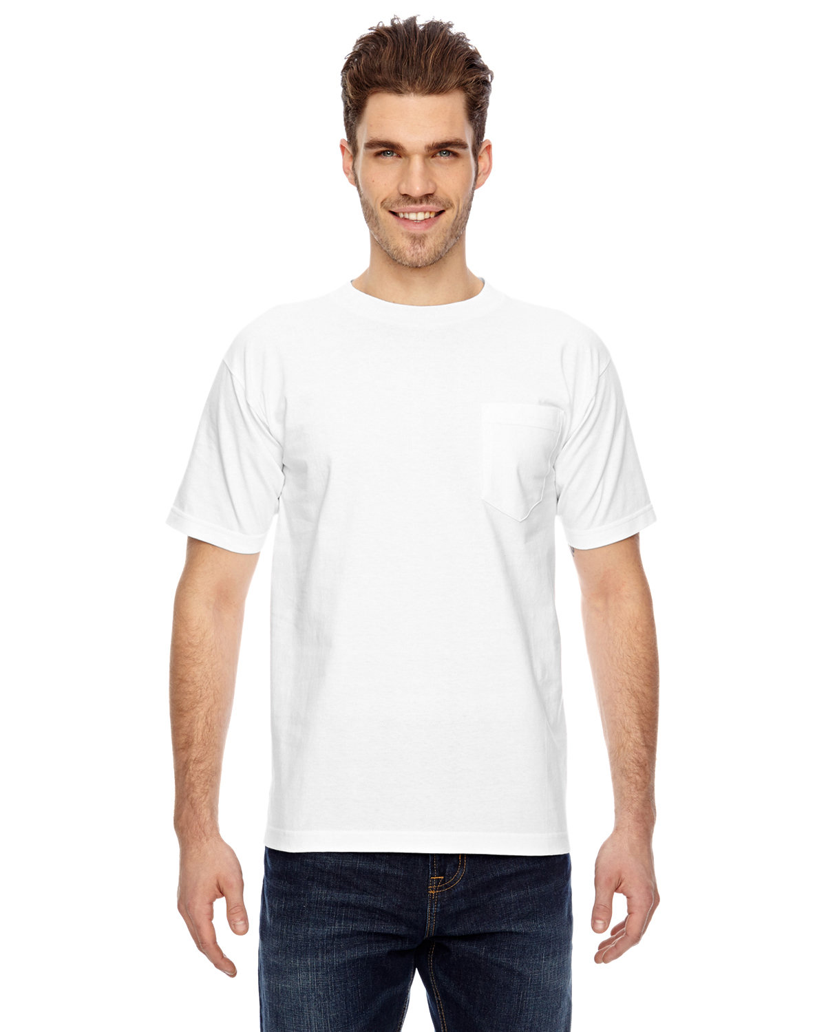 [AB] Bayside Unisex USA Made Heavyweight Pocket T-Shirt