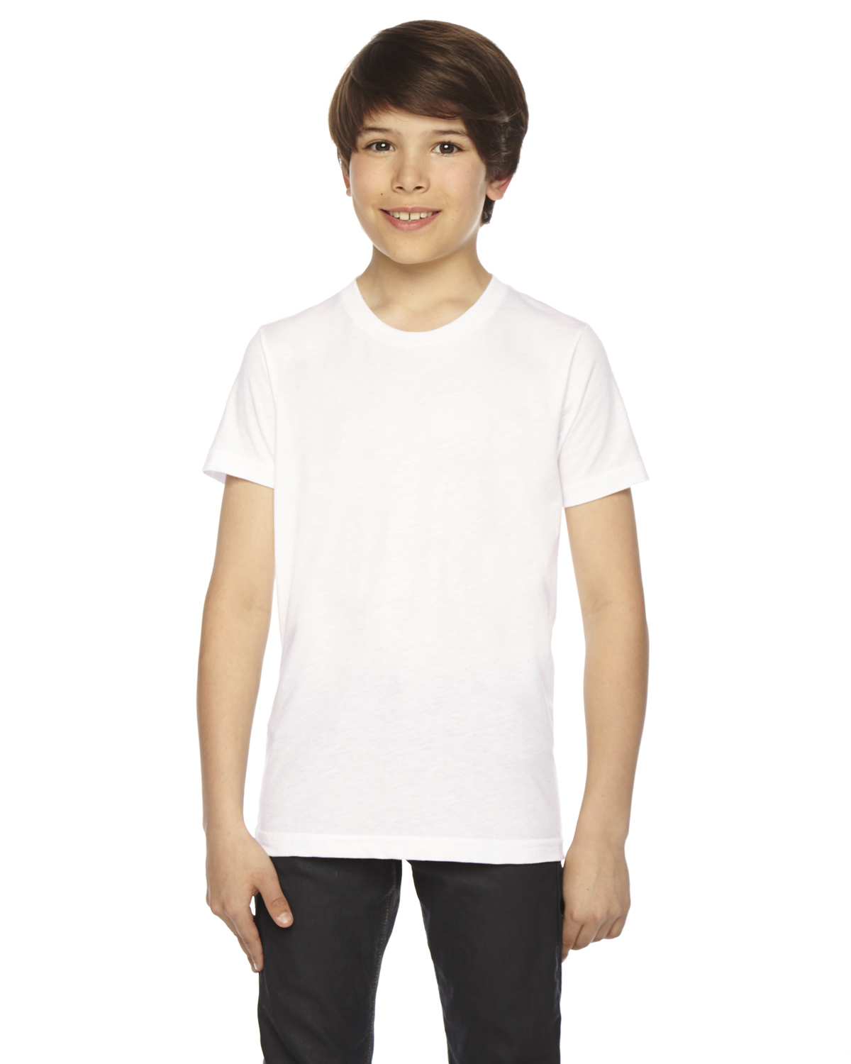 BB201W American Apparel Youth Poly-Cotton Short-Sleeve Crewneck
