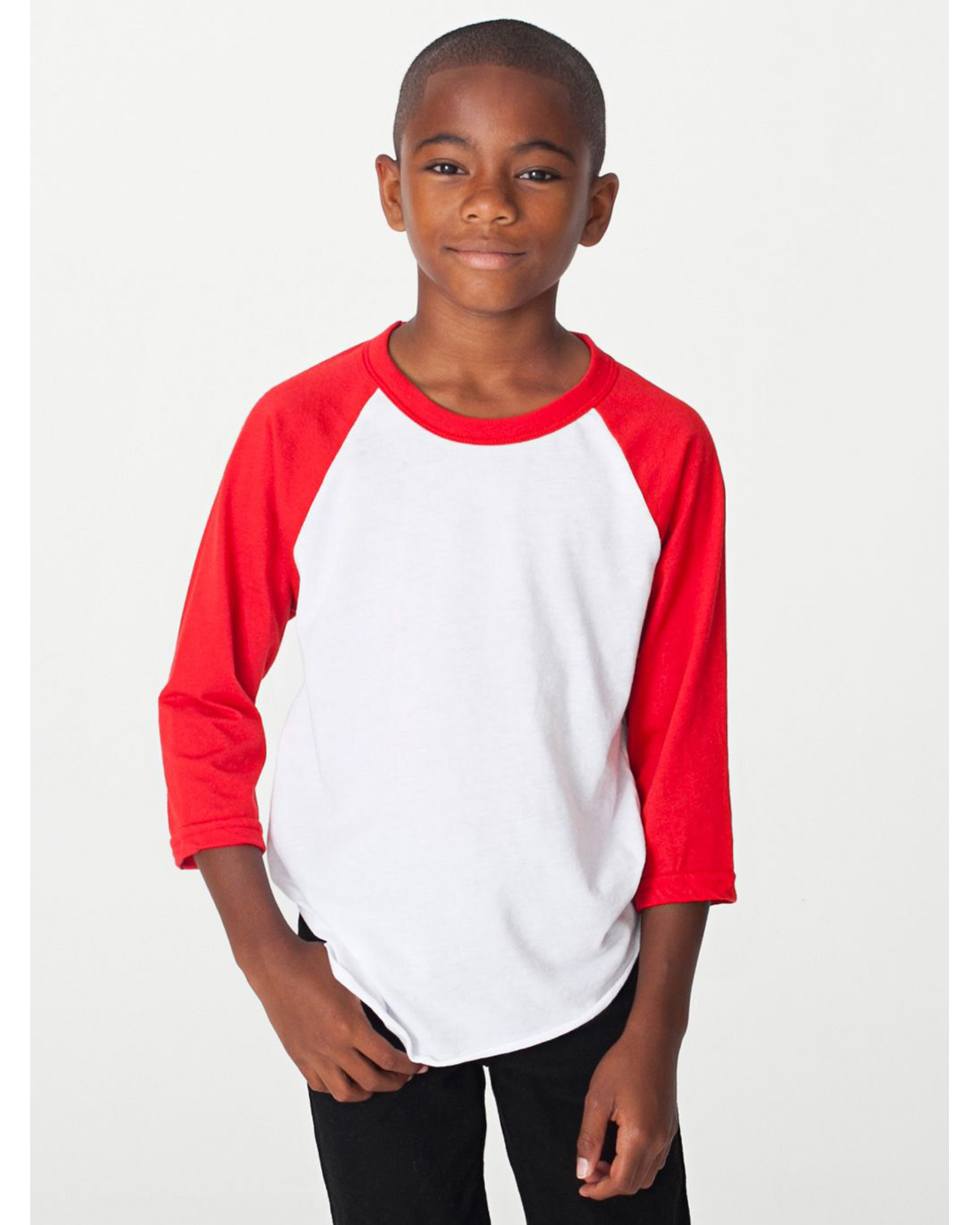 American Apparel Youth Poly-Cotton 3/4-Sleeve T-Shirt