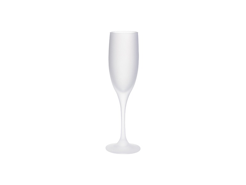 Sublimation 6oz Frosted Flute Champagne Glass