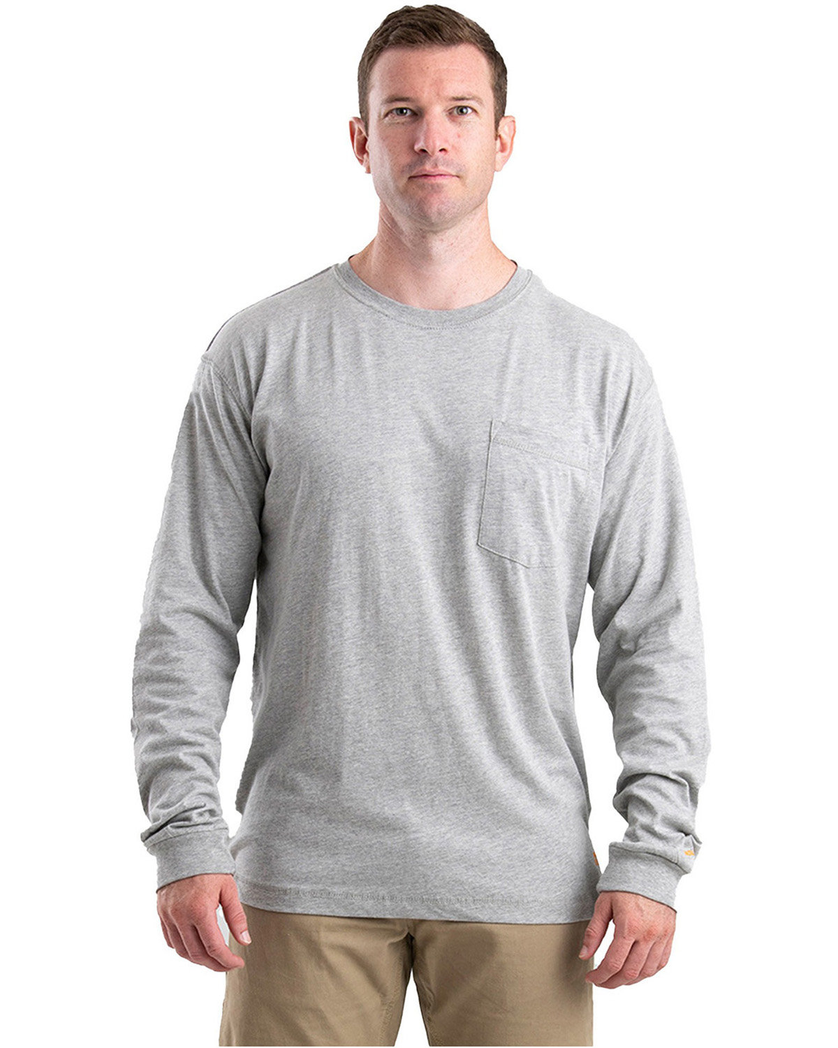 [AB] Berne Unisex Performance Long-Sleeve Pocket T-Shirt