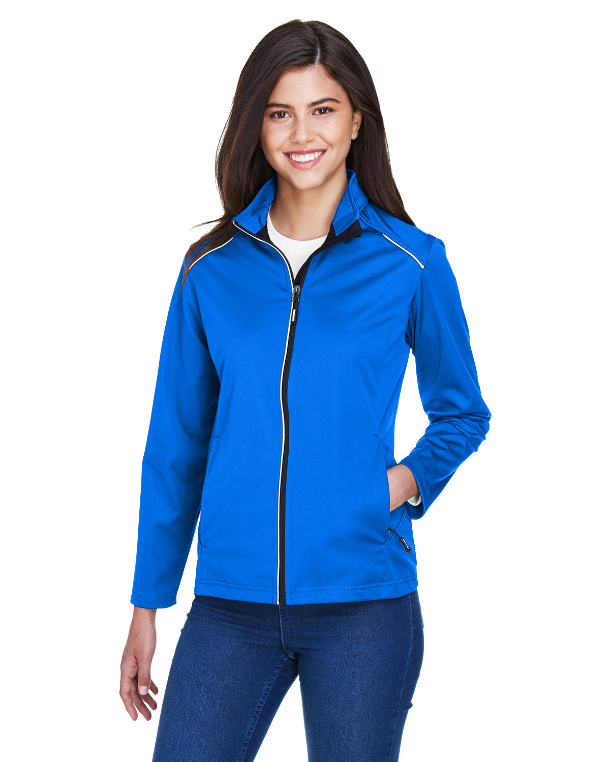 [AB] CORE365 Ladies' Techno Lite Three-Layer Knit Tech-Shell