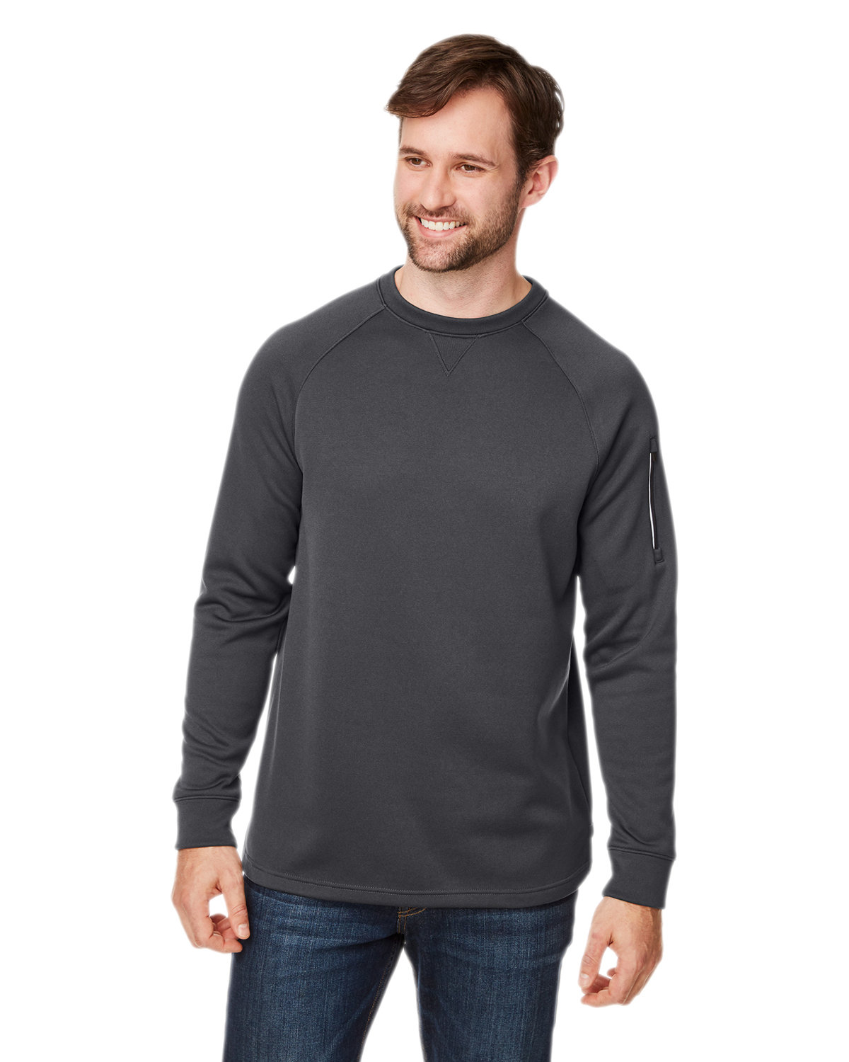 [AB] CORE365 Unisex Fusion ChromaSoft™ Fleece Crew Pullover