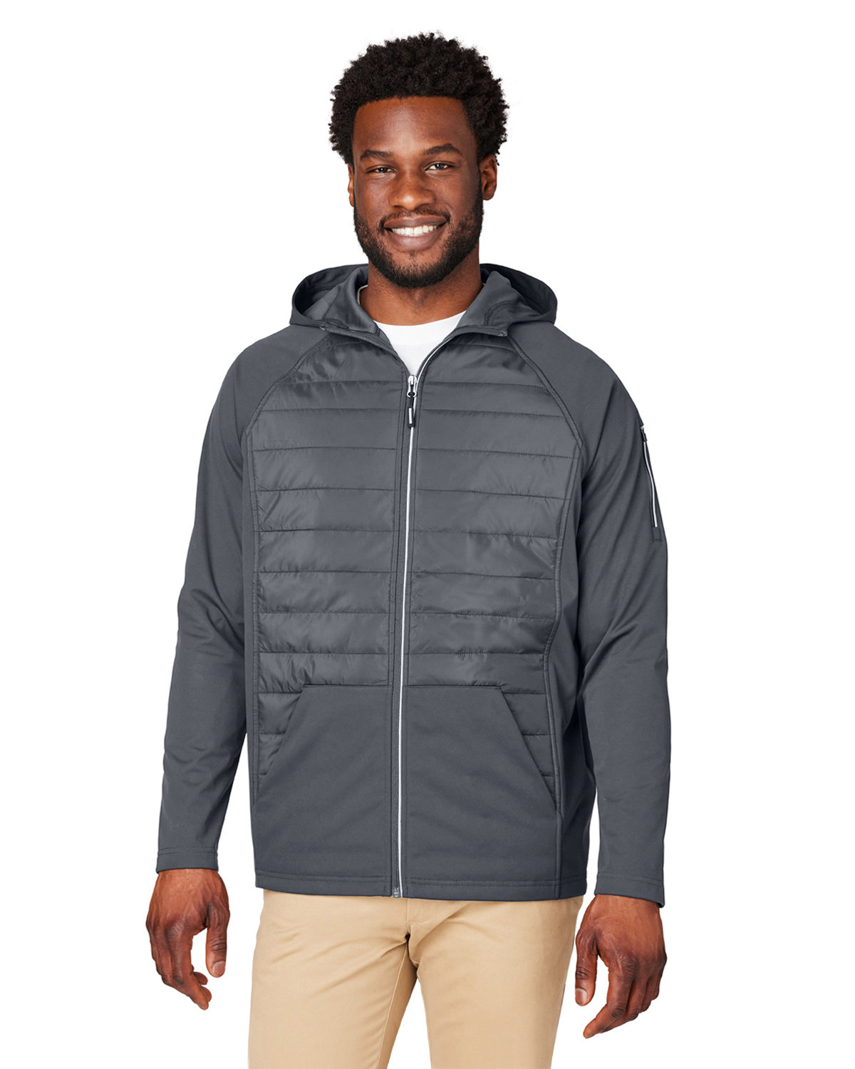 [AB] CORE365 Unisex Techno Lite Hybrid Hooded Jacket