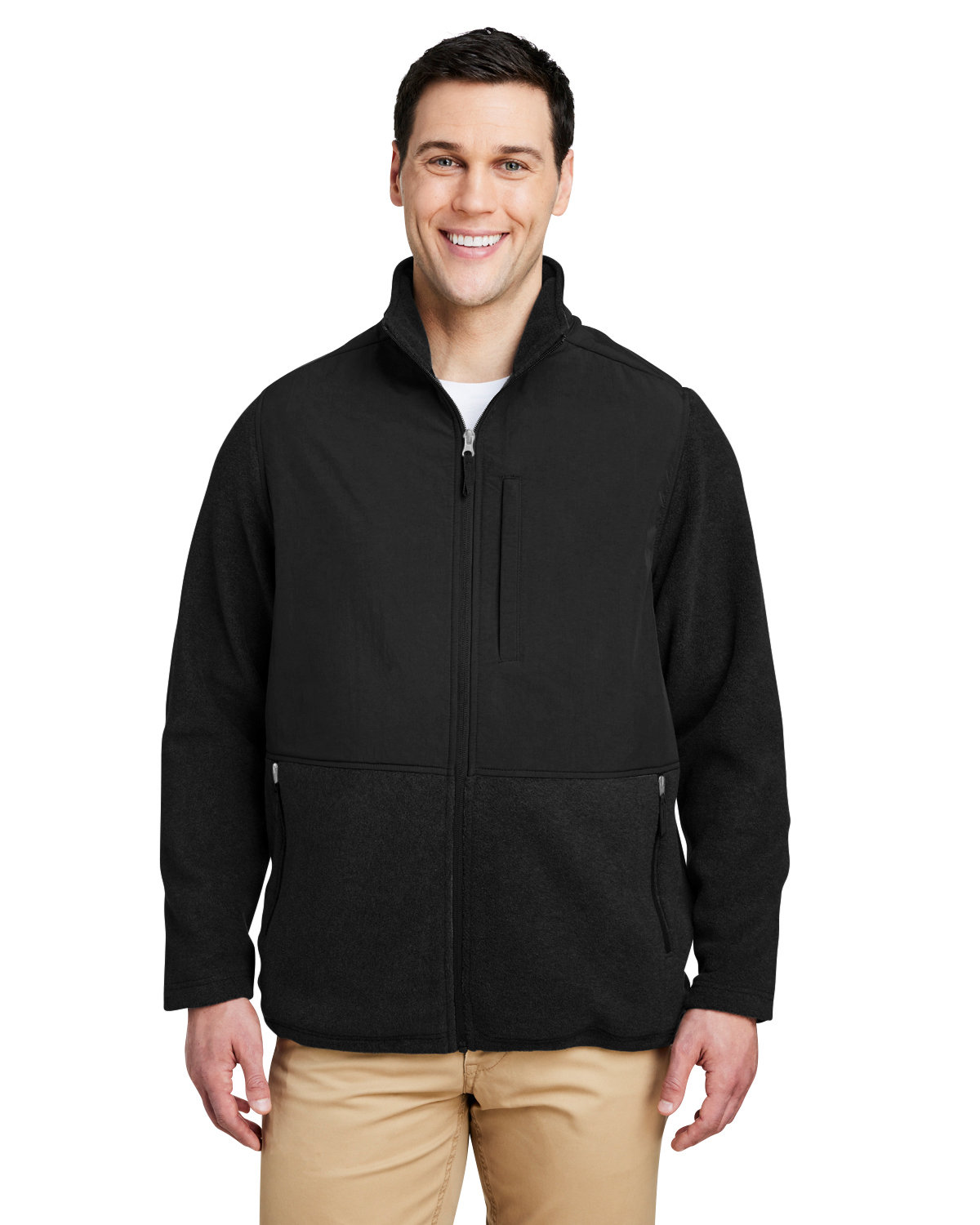 [AB] CORE365 Men's Journey Summit Hybrid Full-Zip