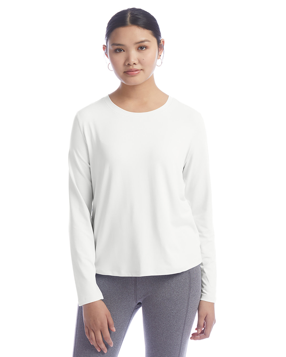 [AB] Champion Ladies' Cutout Long Sleeve T-Shirt