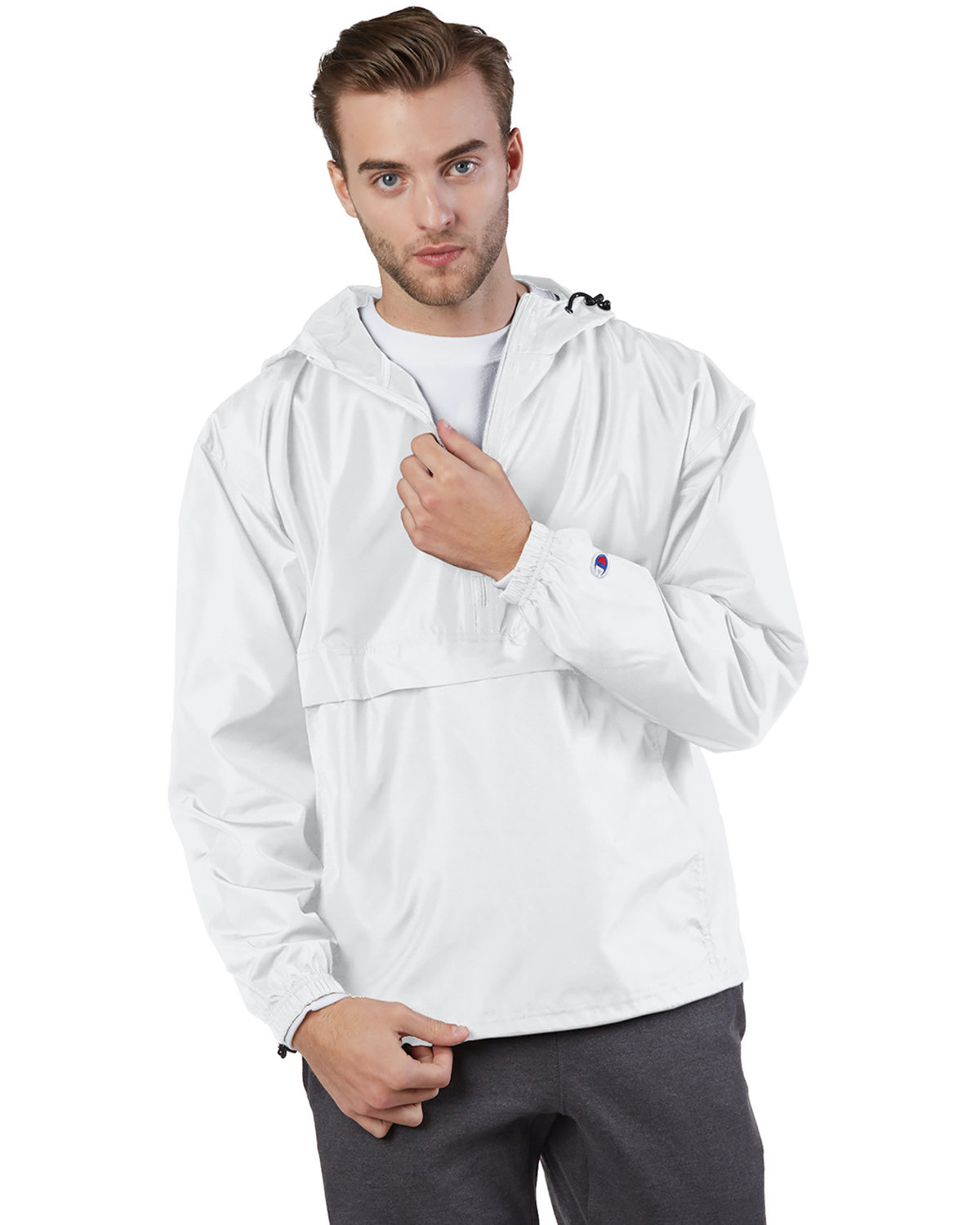 [AB] Champion Adult Packable Anorak Quarter-Zip Jacket