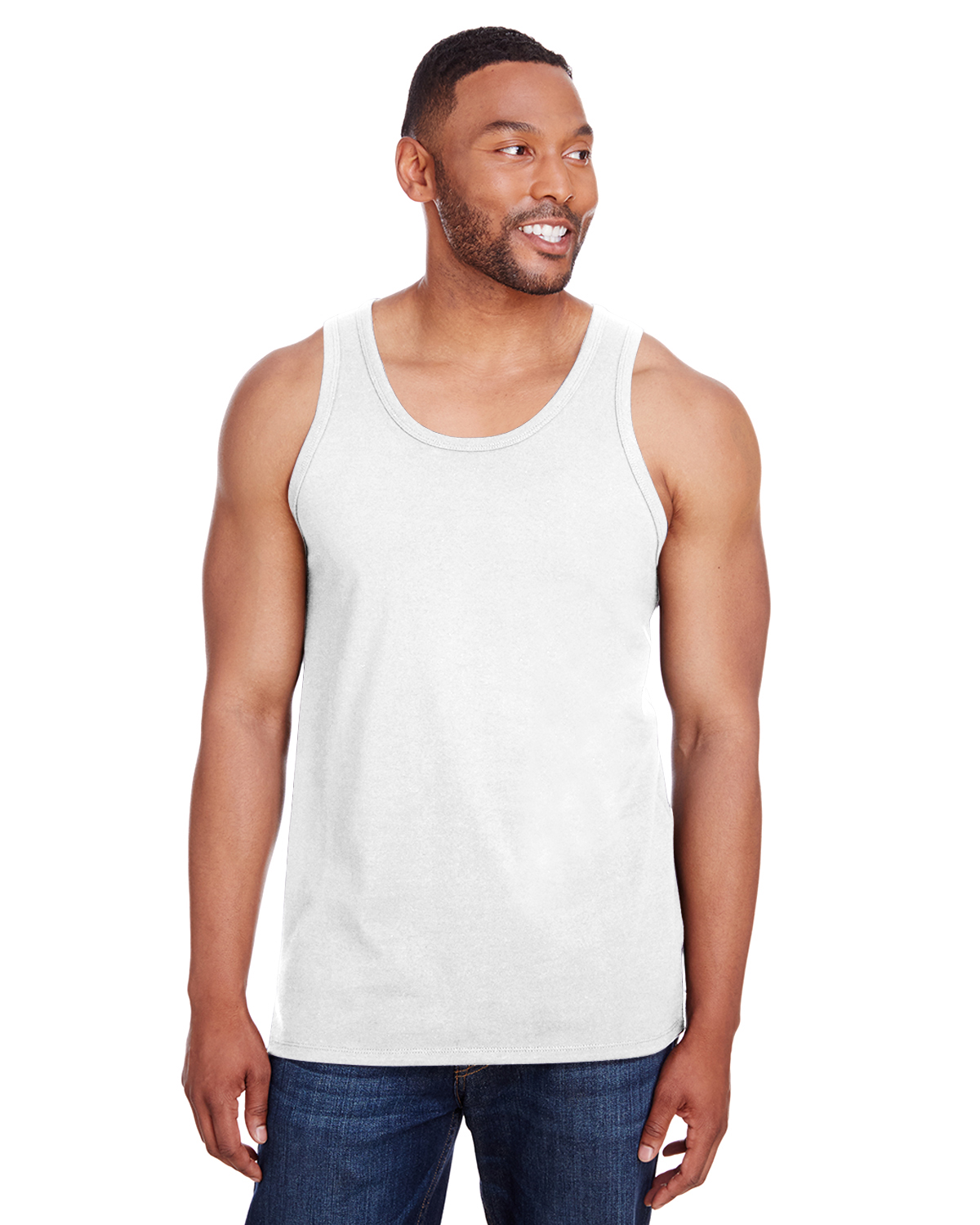 Champion Men\'s Ringspun Cotton Tank Top