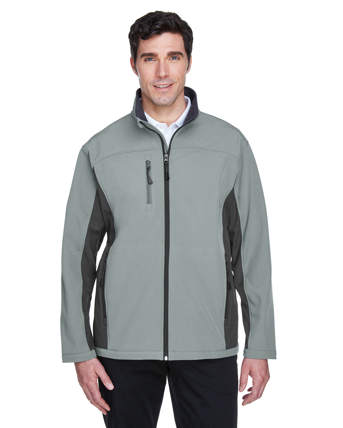 D997 Devon & Jones Men\'s Soft Shell Colorblock Jacket