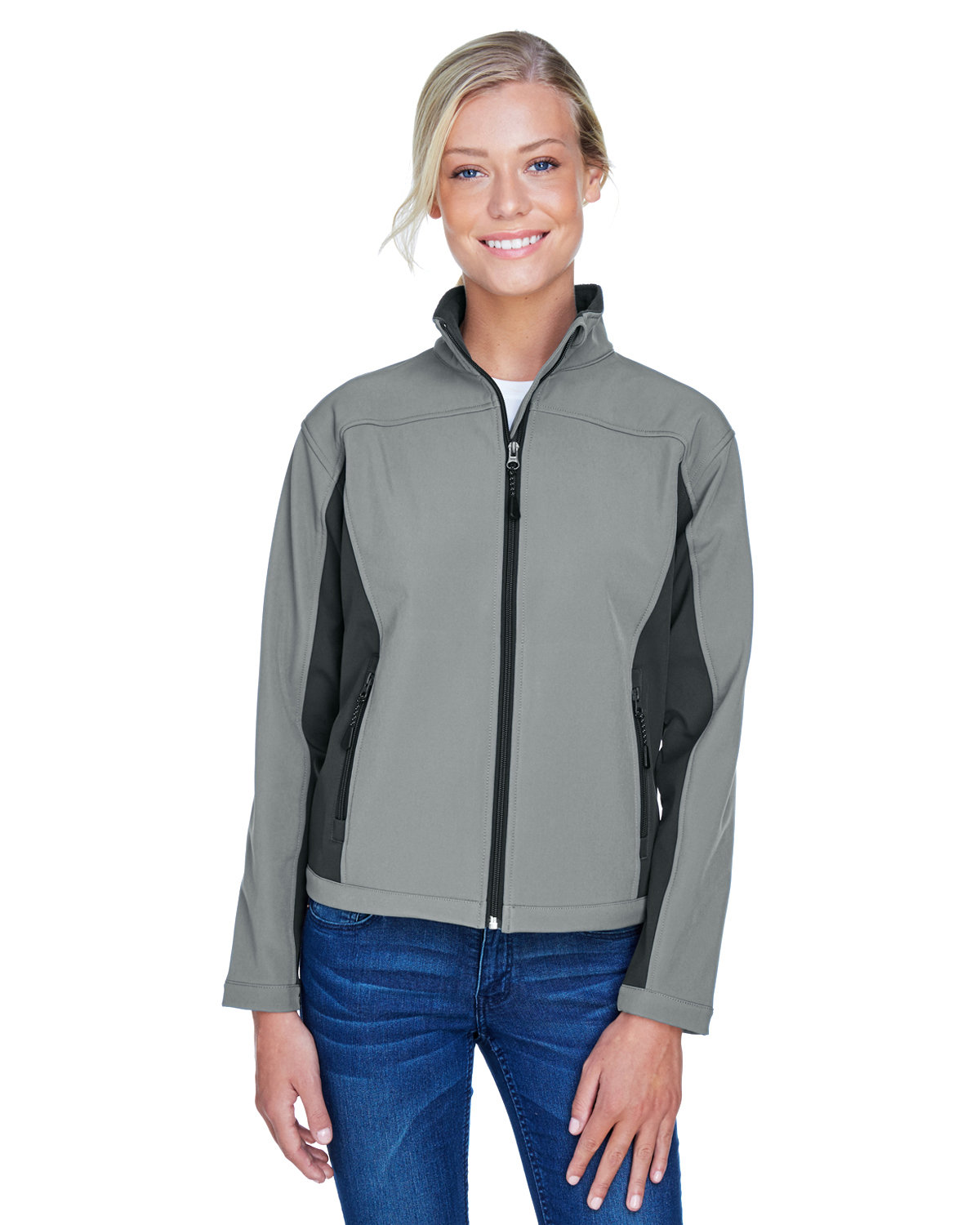 D997W  Devon & Jones Ladies\' Soft Shell Colorblock Jacket