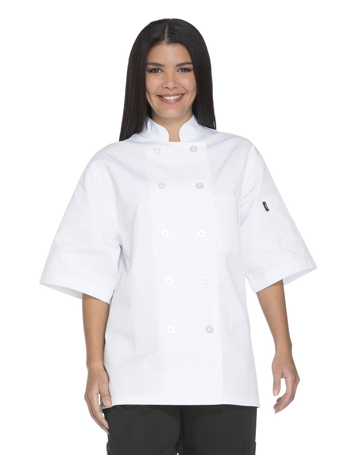 DC49 Dickies Chef Unisex Classic 10 Button Short Sleeve Chef Coat