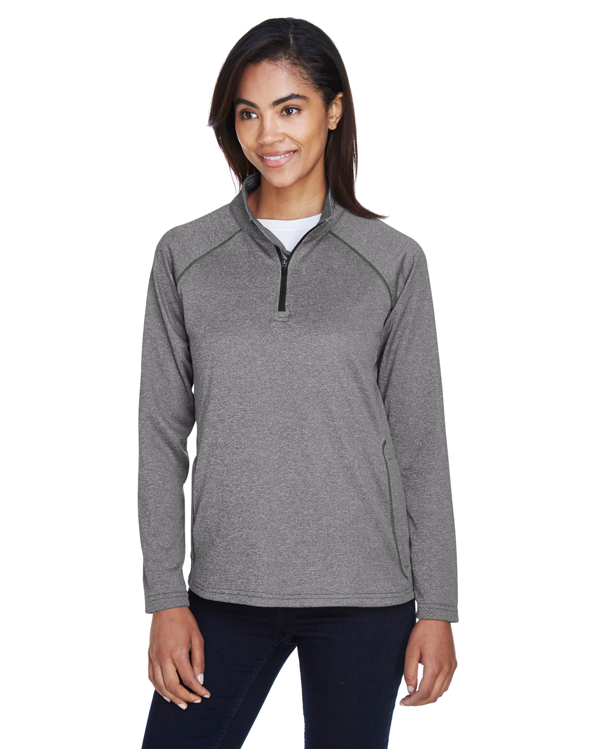 Devon & Jones Ladies\' Stretch Tech-ShellÂ® Compass Quarter-Zip