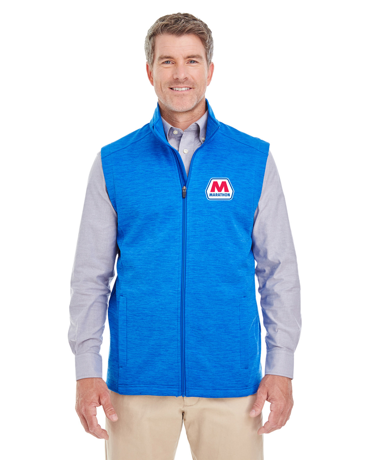 DG797 Marathon Men\'s Newbury Mélange Fleece Vest