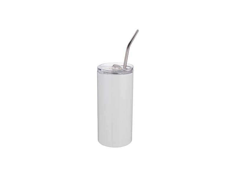 Neighbor Health Skinny Straight Stainless Steel Tumbler with Straw & Lid