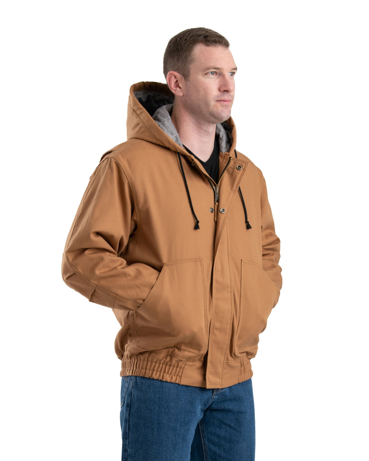 [AB] Berne Men's Flame-Resistant Hooded Jacket