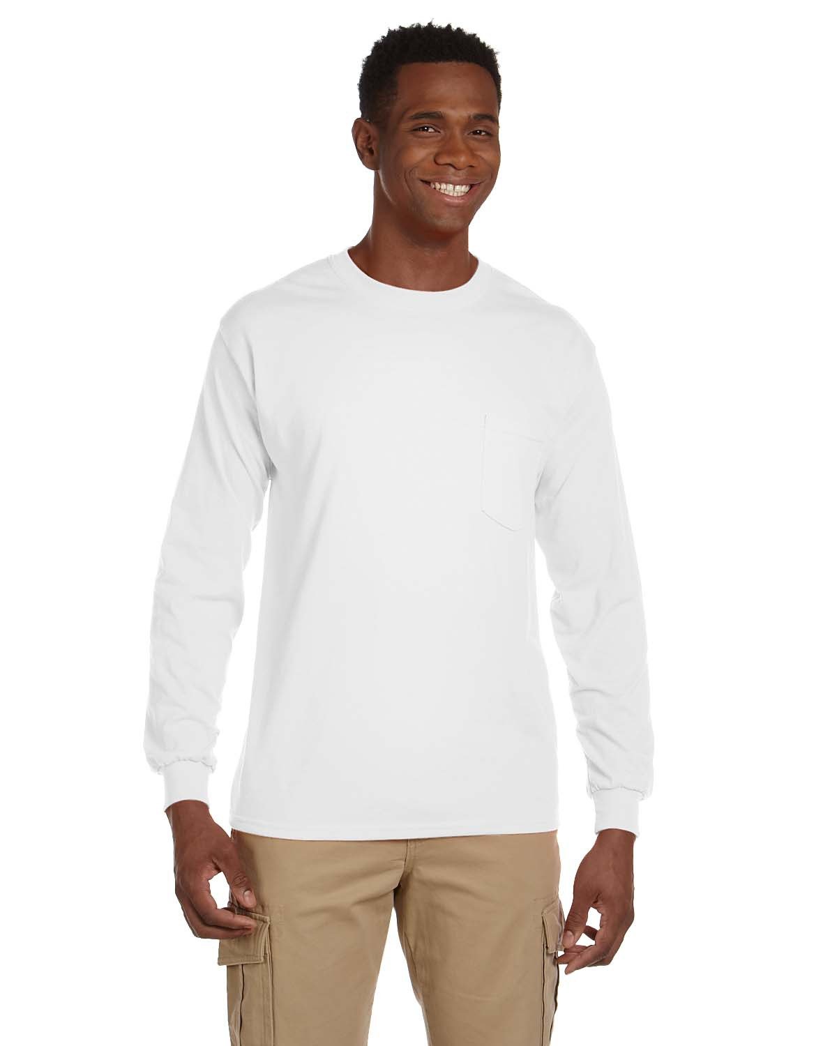 [AB] Gildan Adult Ultra Cotton® Long-Sleeve Pocket T-Shirt