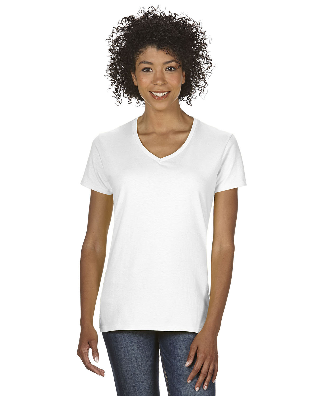 [AB] Gildan Ladies' Heavy Cotton™ V-Neck T-Shirt