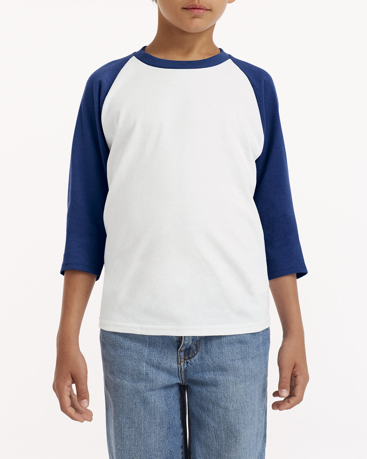 [AB] Gildan Youth Heavy Cotton™ Three-Quarter Raglan Sleeve T-Shirt