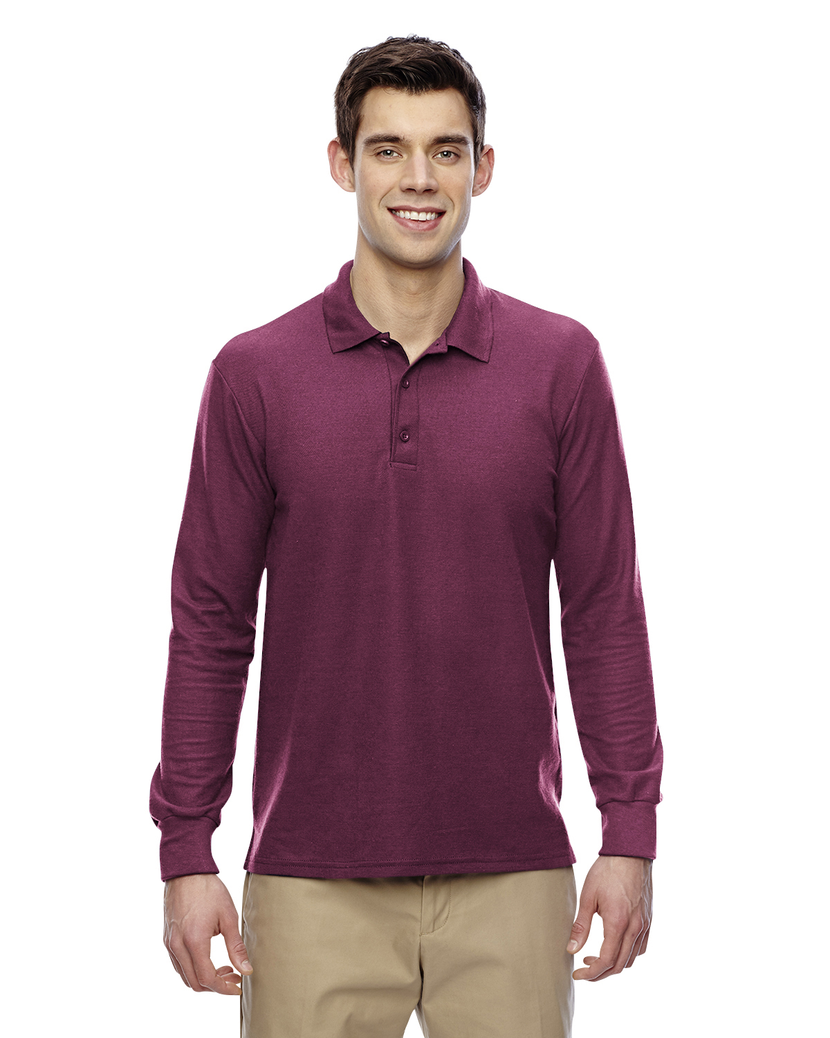 Gildan Adult 6 oz. Double Piqué Long-Sleeve Polo