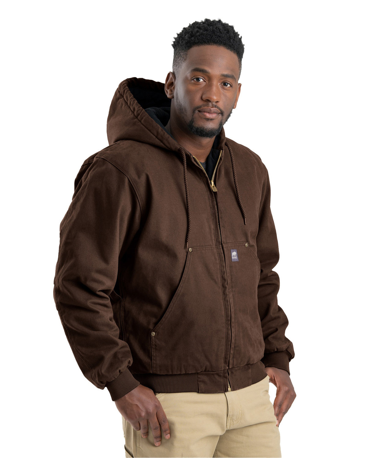 [AB] Berne Men's Highland Washed Cotton Duck Hooded Jacket