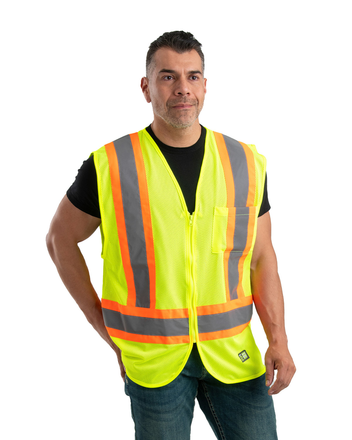 [AB] Berne Adult Hi-Vis Class 2 Multi-Color Vest