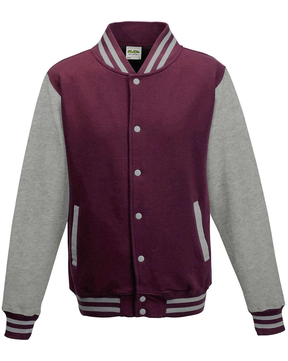 [AB] Just Hoods By AWDis Men's Heavyweight Letterman Jacket