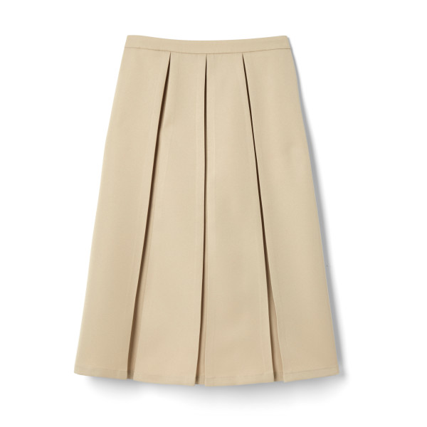 SV9217  Elastic Back Long Pleated Skirt