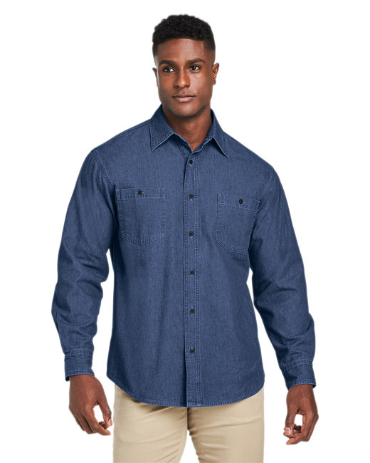 Harriton Men\'s Denim Shirt-Jacket
