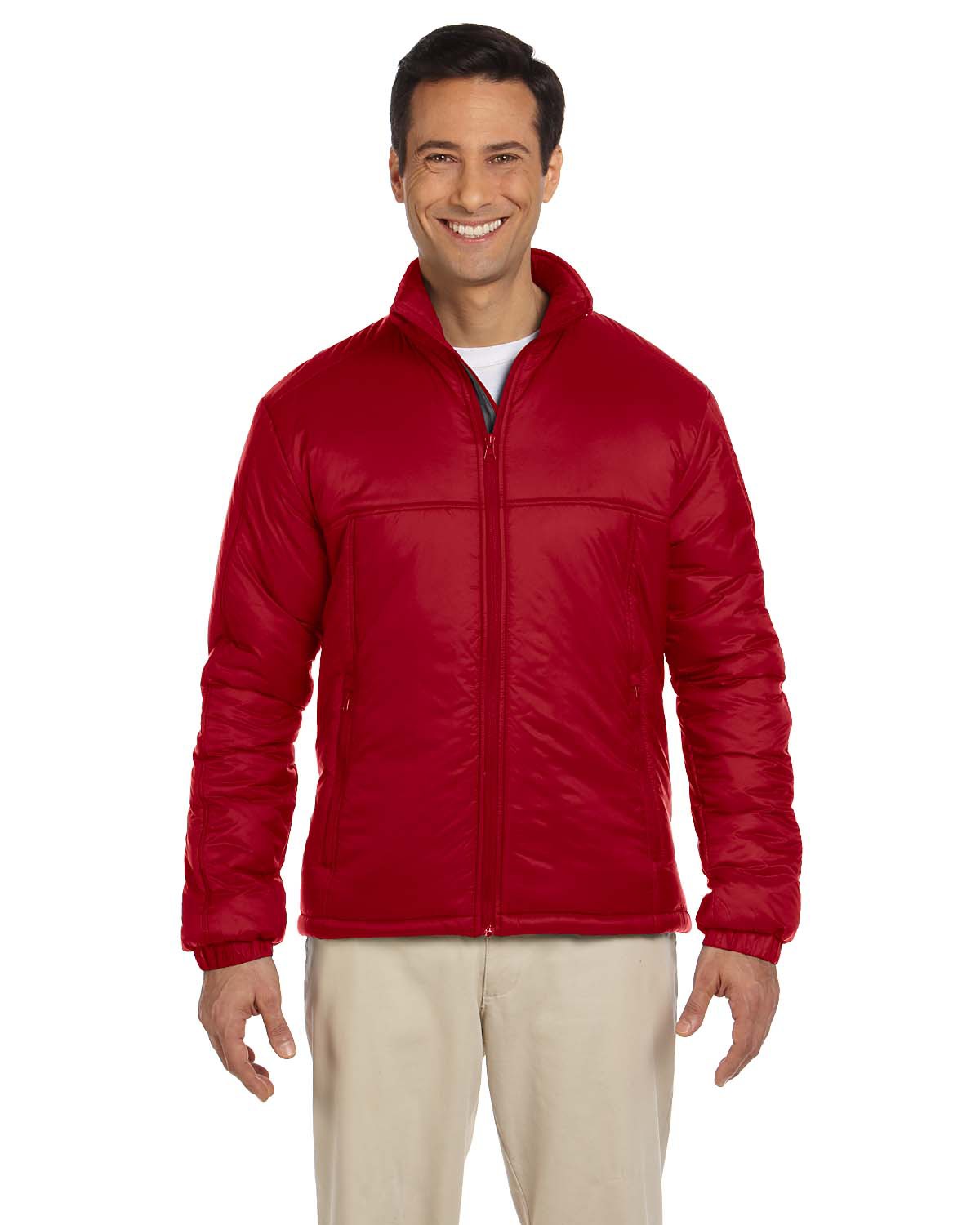 Harriton Men\'s Essential Polyfill Jacket