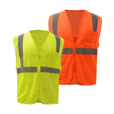 STANDARD CLASS 2 MESH ZIPPER SAFETY VEST