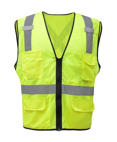 PREMIUM CLASS 2 UTILITY SAFETY VEST W/X BACK