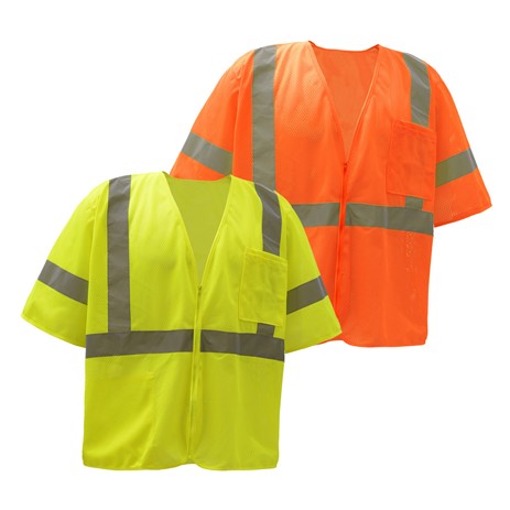 STANDARD CLASS 3 MESH ZIPPER SAFETY VEST