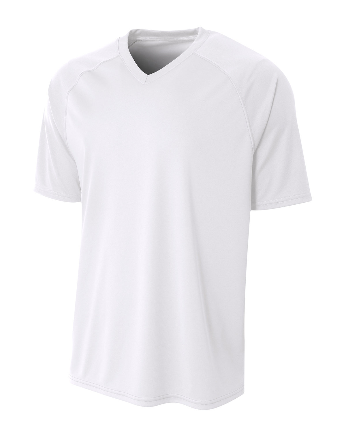 [AB] A4 Adult Polyester V-Neck Strike Jersey with Contrast Sleeve