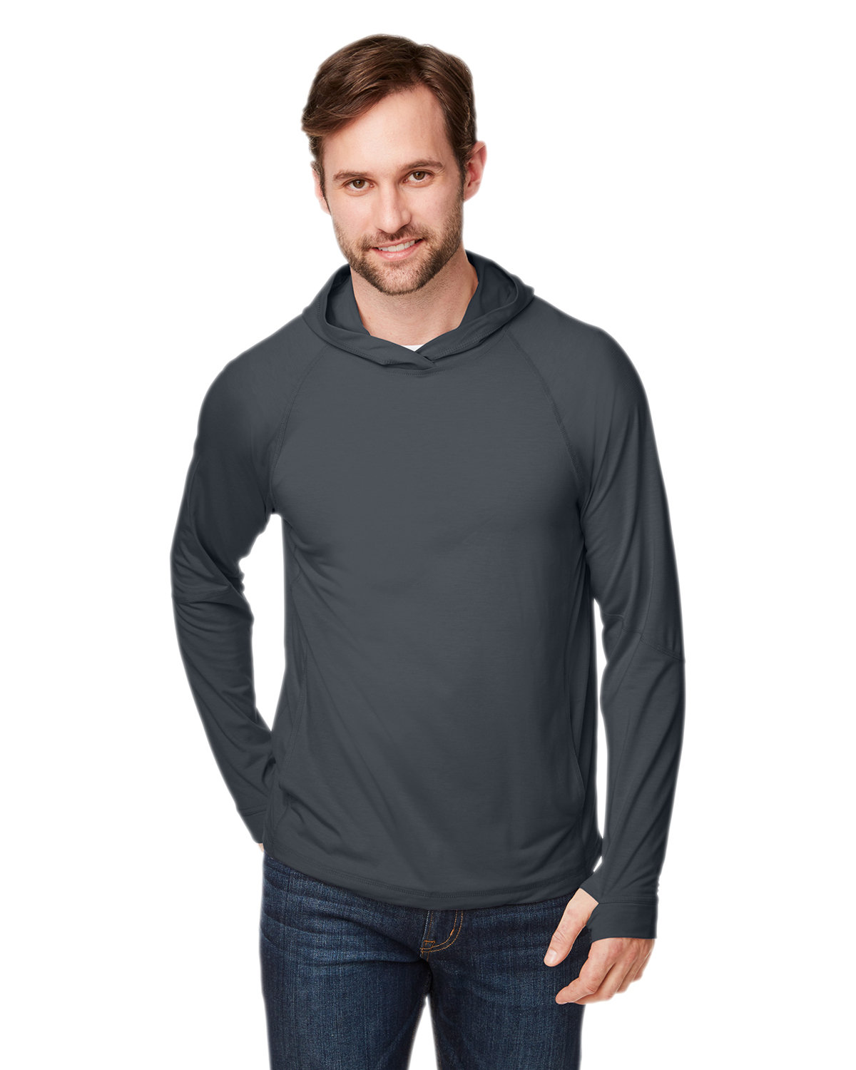 [AB] North End Unisex JAQ Stretch Performance Hooded T-Shirt