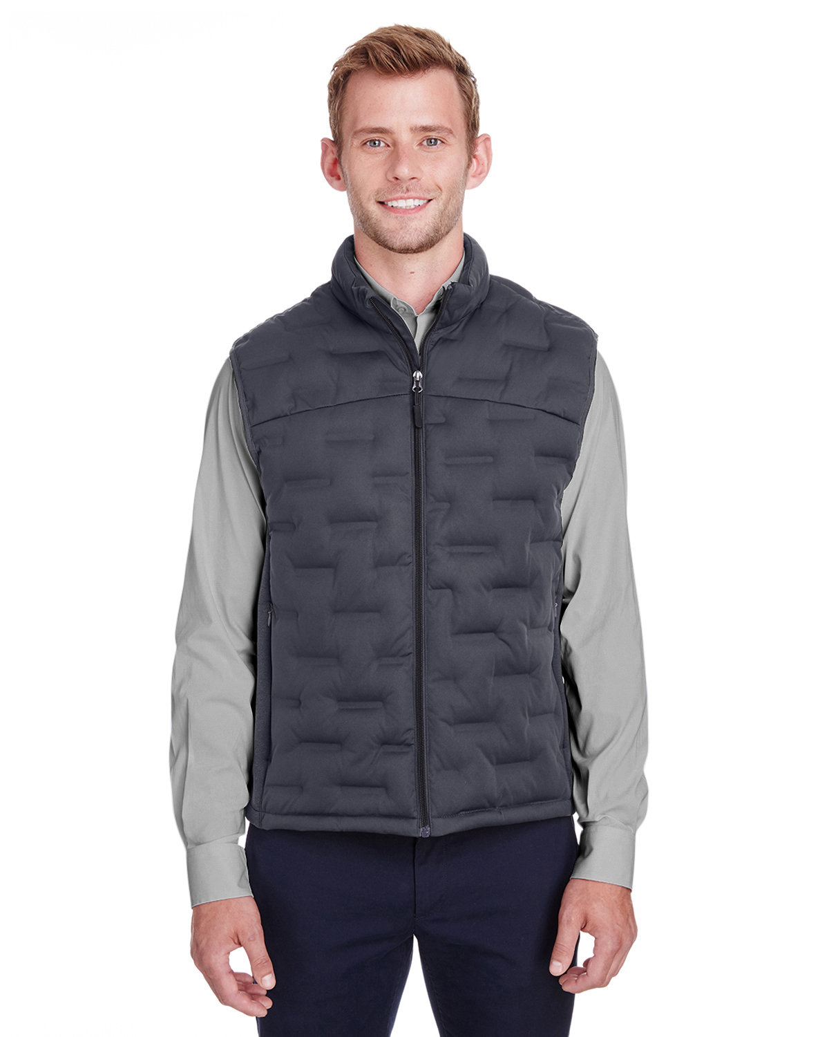 [AB] North End Men's Loft Pioneer Hybrid Vest