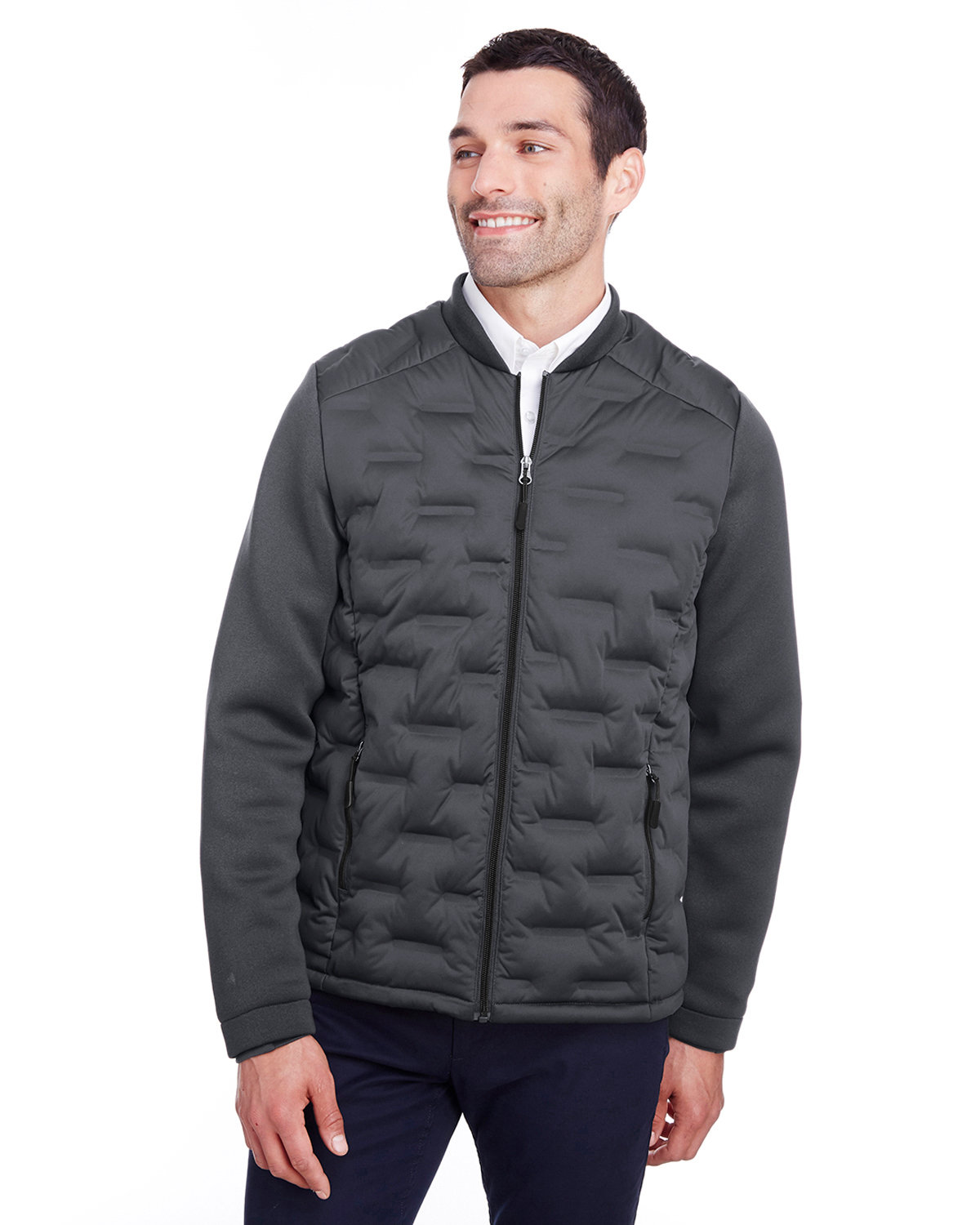 [AB] North End Men's Loft Pioneer Hybrid Bomber Jacket