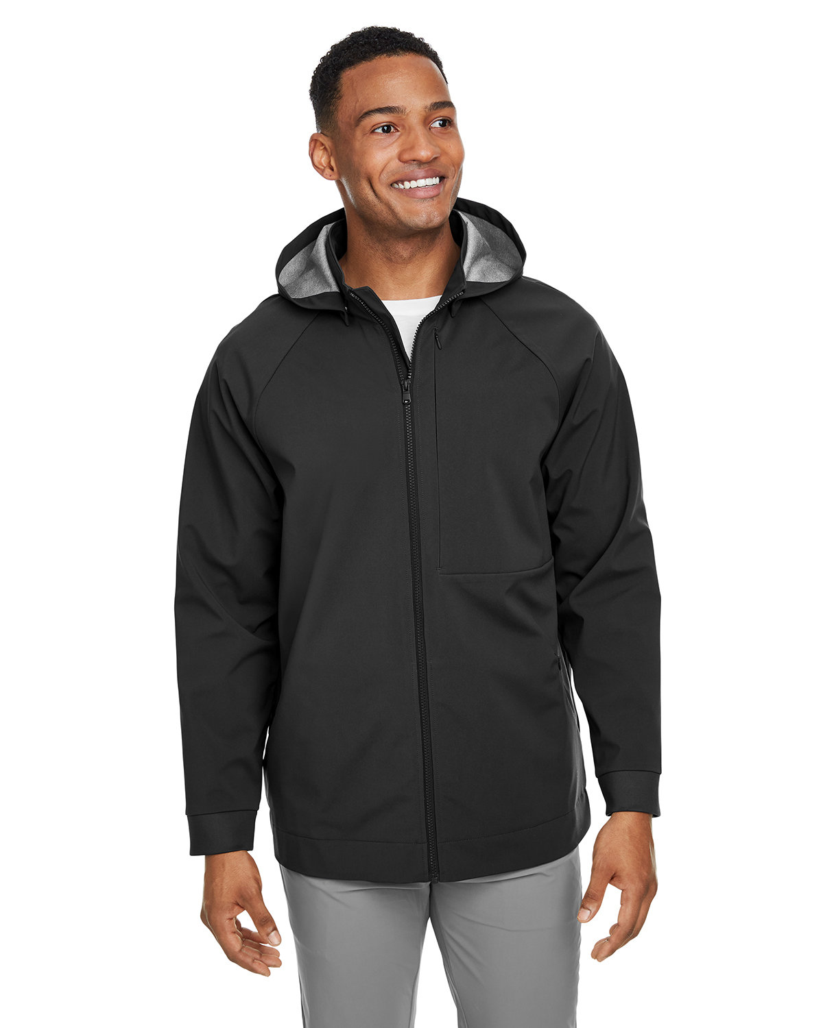 [AB] North End Men's City Hybrid Soft Shell Hooded Jacket