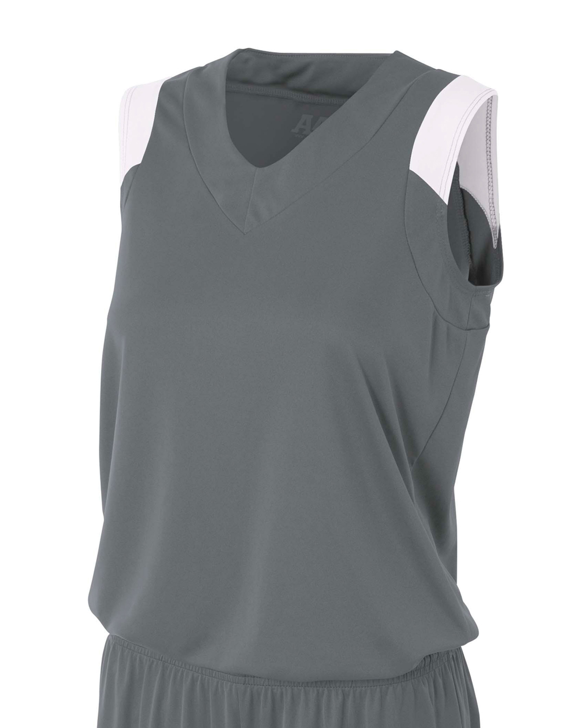 NW2340 A4 Ladies\' Moisture Management V Neck Muscle Shirt