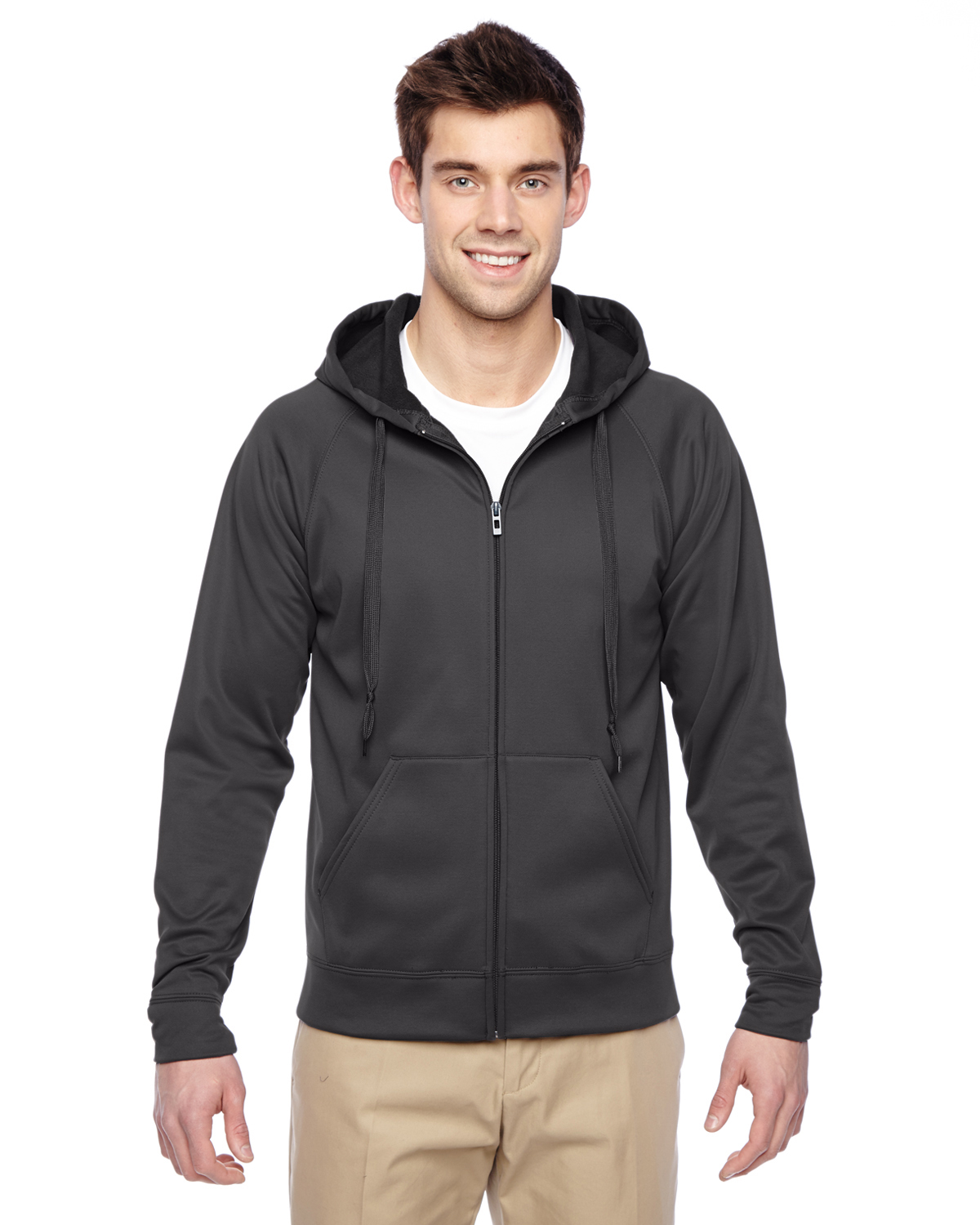 PF93MR   Jerzees Adult 6 oz. DRI-POWERÂ® SPORT Full-Zip Hooded Sweatshirt