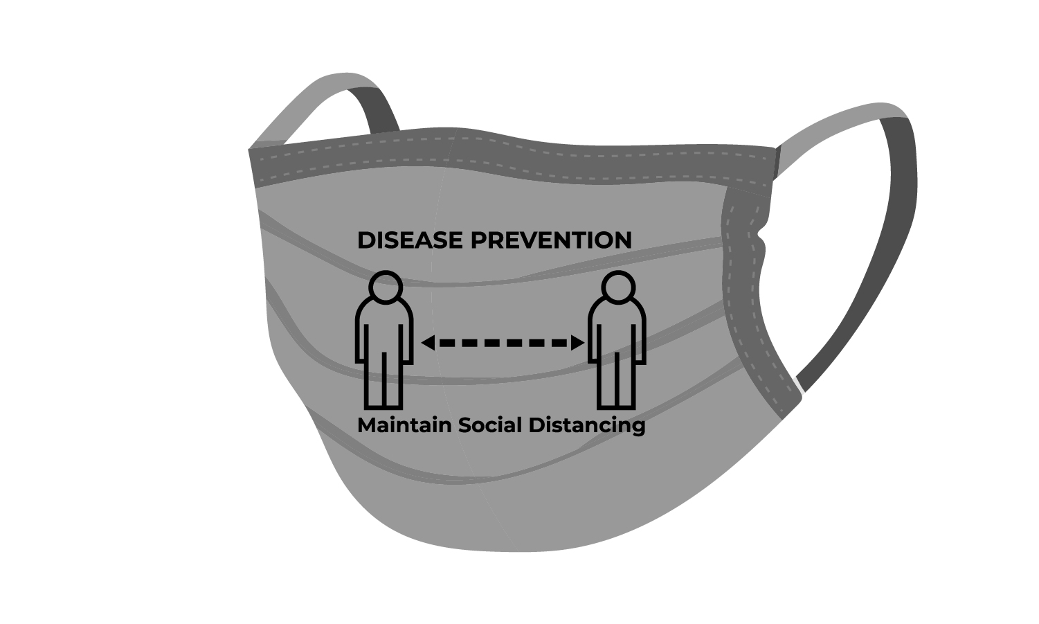 6821 DISEASE PREVENTION WASHABLE & REUSABLE FACE COVERING MASK.