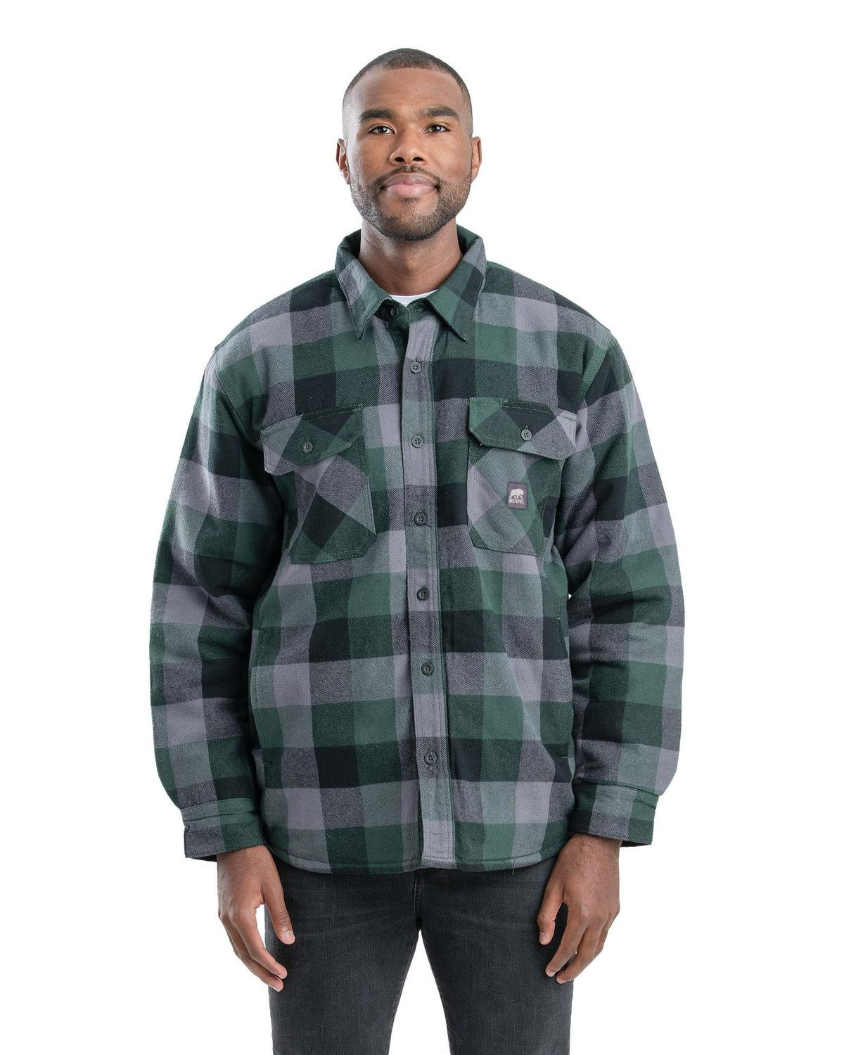 [AB] Berne Men's Timber Flannel Shirt Jacket